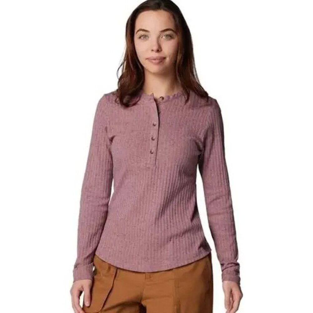 NWT Columbia W's Brea Falls Henley LS Shirt- Fig